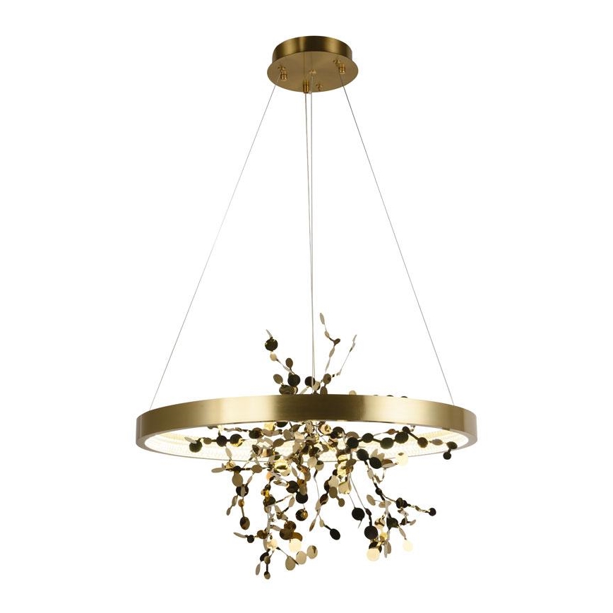 LED himmennettävä kattokruunu johdolla LED/40W/230V 3000-6500K kulta + kaukosäädin