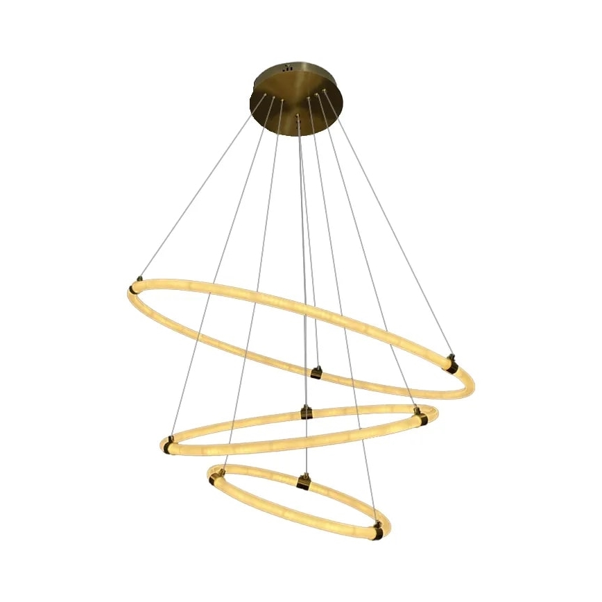 LED himmennettävä kattokruunu köydellä LED/45W/230V 3000-6500K halkaisija 80 cm + kaukosäädin