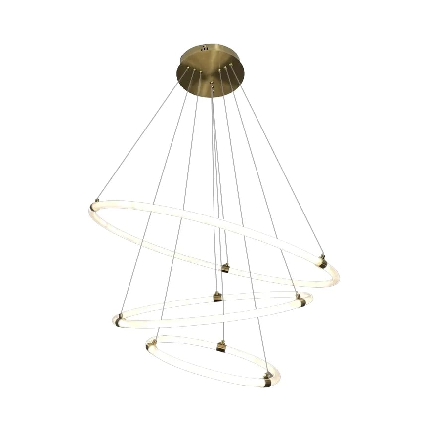LED himmennettävä kattokruunu köydellä LED/45W/230V 3000-6500K halkaisija 80 cm + kaukosäädin