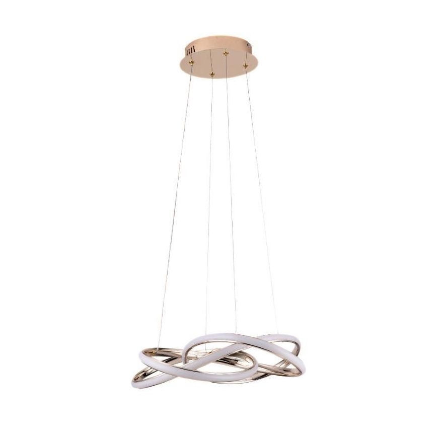 LED himmennettävä kattokruunu johdolla LED/65W/230V 3000-6500K halkaisija 48 cm kulta + kaukosäädin