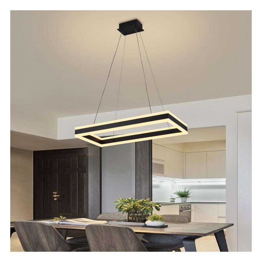 LED himmennettävä kattokruunu johdolla LED/80W/230V 3000-6500K + kaukosäädin