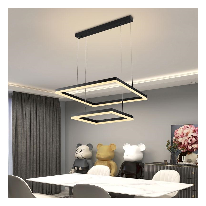 LED-himmennettävä kattokruunu nauhalla LED/90W/230V 3000-6500K + kaukosäädin
