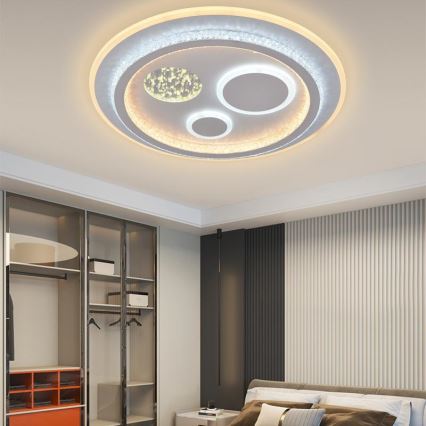 LED himmennettävä kattovalaisin LED/110W/230V 3000-6500K + kaukosäädin