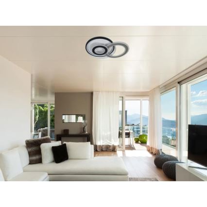 LED-himmennettävä kattovalaisin, 95 W, 230 V, 3000–6500 K – mukana kaukosäädin