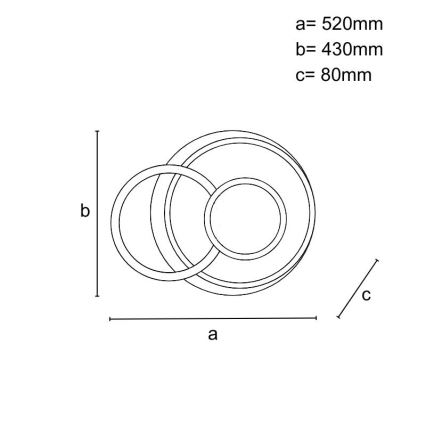 LED-himmennettävä kattovalaisin, 95 W, 230 V, 3000–6500 K – mukana kaukosäädin