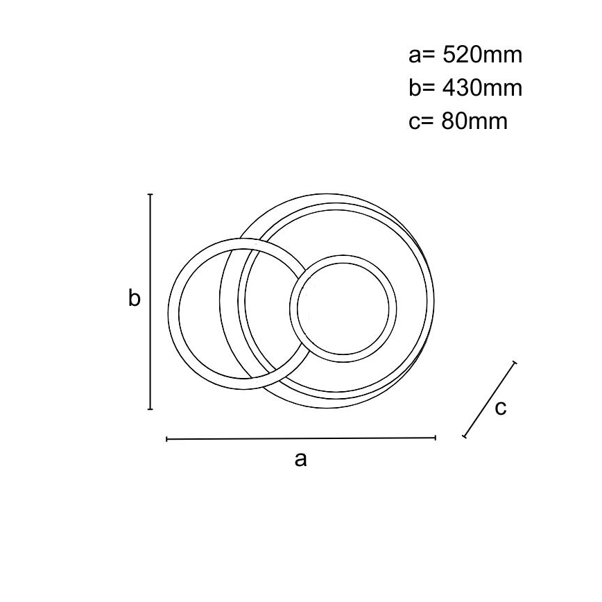 LED-himmennettävä kattovalaisin, 95 W, 230 V, 3000–6500 K – mukana kaukosäädin