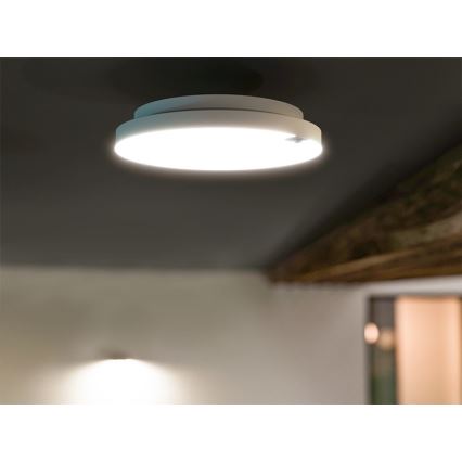 Himmennettävä LED-kattovalaisin liiketunnistimella ja hämäräkytkimellä OLDA LED/6/12/18W/230V Ø 23 cm