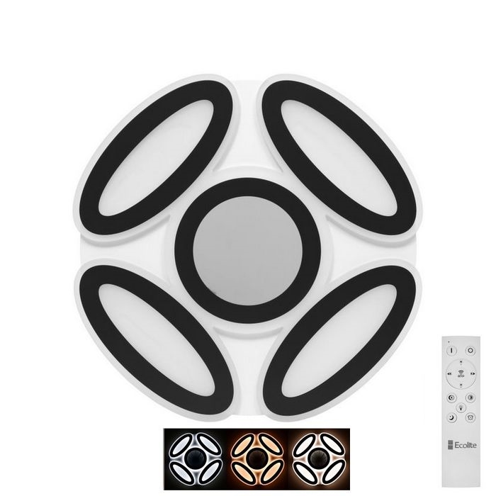LED-himmennettävä kattovalaisin DUNA LED/120W/230V 2700-6500K monivärinen + kaukosäädin