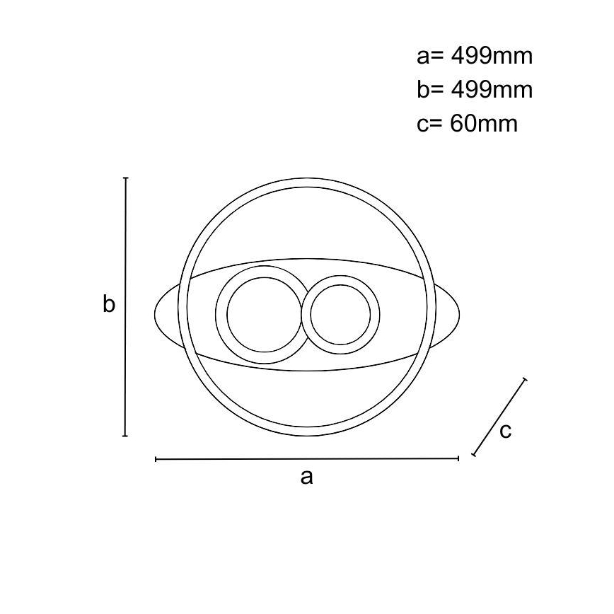 LED himmennettävä kattovalaisin LED/105W/230V 3000-6500K + kaukosäädin