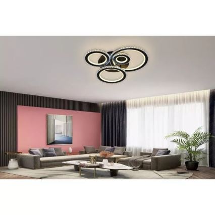 LED himmennettävä kattovalaisin LED/120W/230V 3000-6500K + kaukosäädin