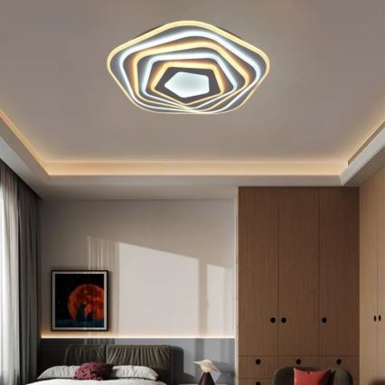 LED Himmennettävä kattovalaisin LED/125W/230V 3000-6500K + kaukosäädin