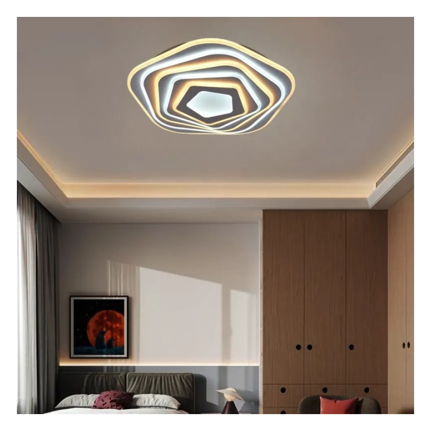 LED Himmennettävä kattovalaisin LED/125W/230V 3000-6500K + kaukosäädin