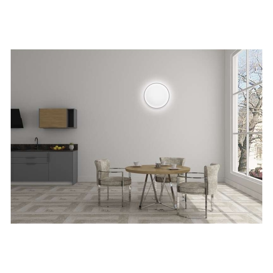 LED Himmennettävä kattovalaisin LED/24W/230V + kaukosäädin, pyöreä 2700K-6500K