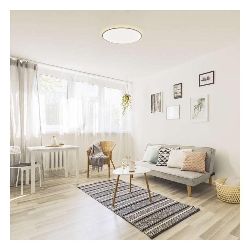 LED Himmennettävä kattovalaisin LED/24W/230V + kaukosäädin, pyöreä 2700K-6500K