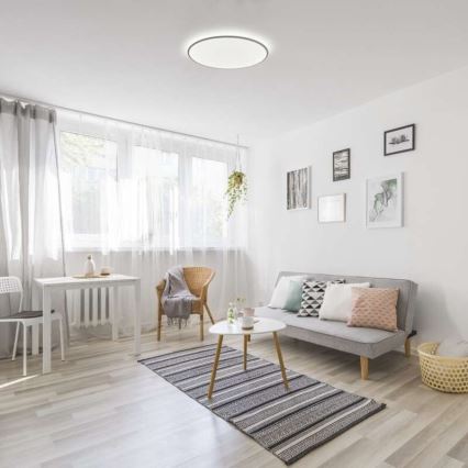 LED Himmennettävä kattovalaisin LED/24W/230V + kaukosäädin, pyöreä 2700K-6500K