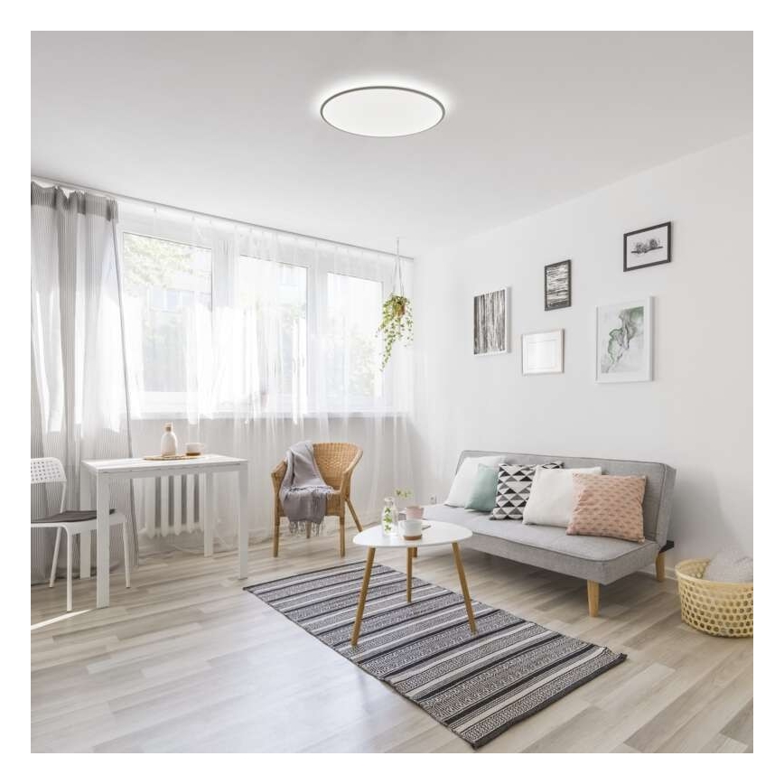 LED Himmennettävä kattovalaisin LED/24W/230V + kaukosäädin, pyöreä 2700K-6500K