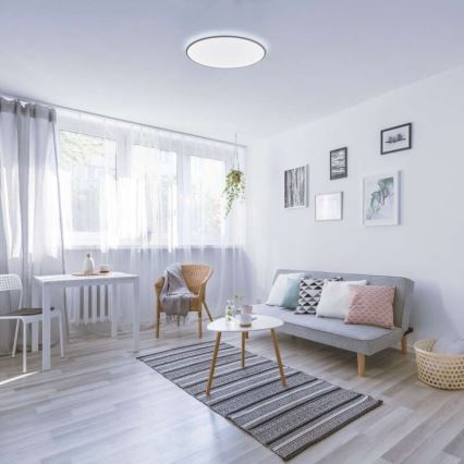 LED Himmennettävä kattovalaisin LED/24W/230V + kaukosäädin, pyöreä 2700K-6500K