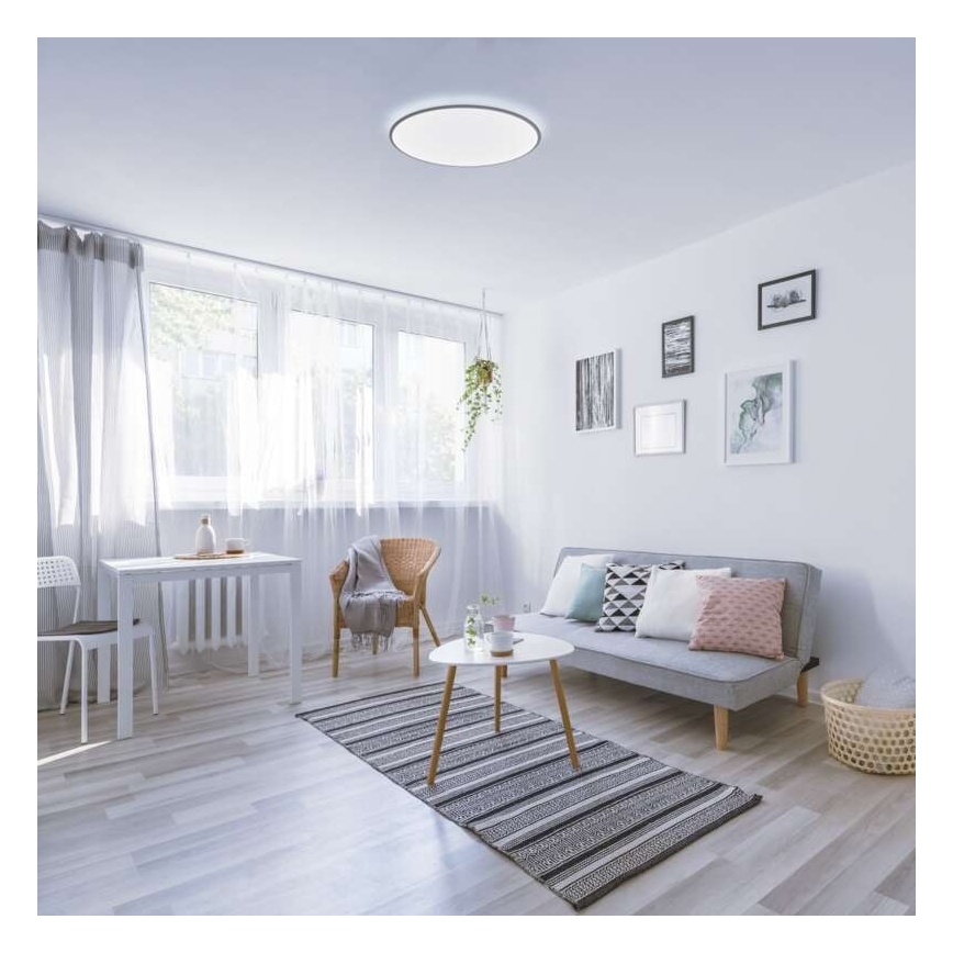 LED Himmennettävä kattovalaisin LED/24W/230V + kaukosäädin, pyöreä 2700K-6500K