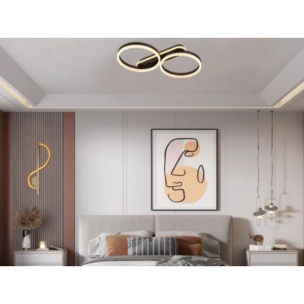 LED Himmennettävä kattovalaisin LED/60W/230V 3000-6500K + kaukosäädin