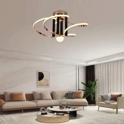 LED himmennettävä kattovalaisin LED/80W/230V 3000-6500K + kaukosäädin