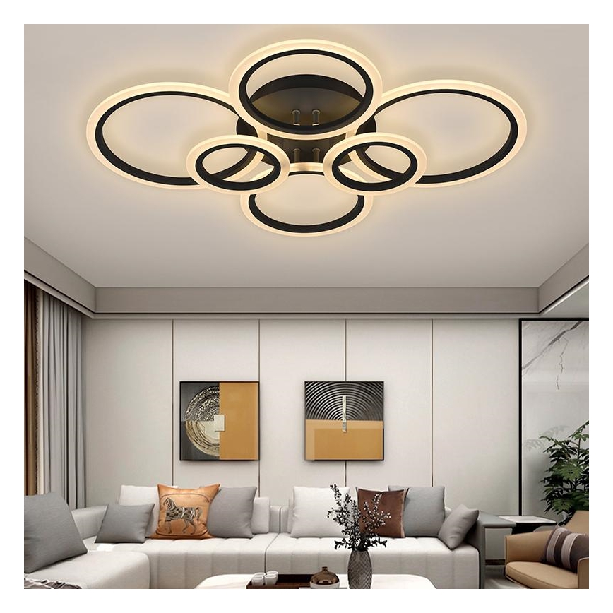 LED himmennettävä kattovalaisin LED/85W/230V 3000-6500K + kaukosäädin