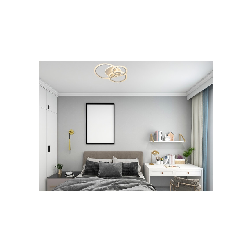 LED-himmennettävä kattovalaisin LED/90W/230V 3000-6500K + kaukosäädin