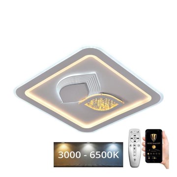 LED Himmennettävä kattovalaisin LED/95W/230V 3000-6500K + kaukosäädin