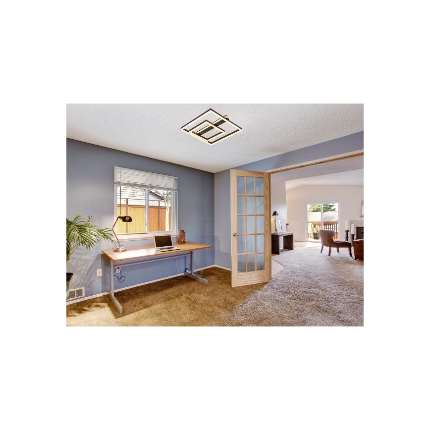 LED Himmennettävä kattovalaisin LED/95W/230V 3000-6500K + kaukosäädin