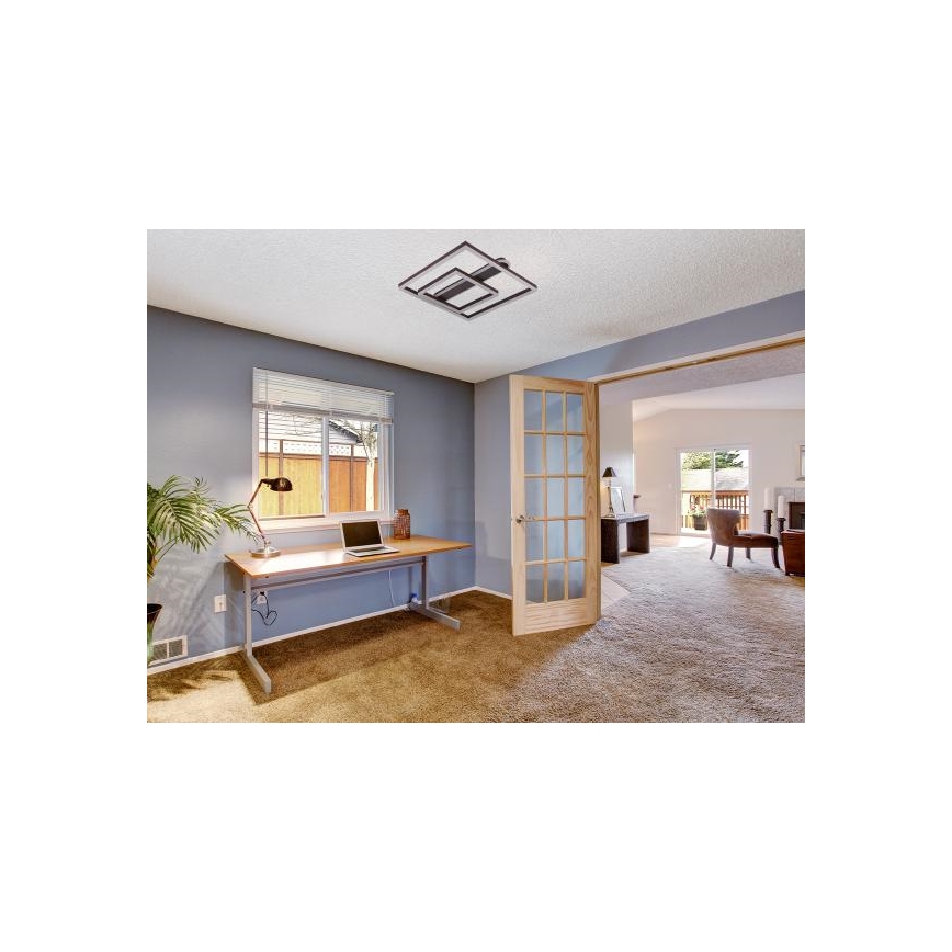 LED Himmennettävä kattovalaisin LED/95W/230V 3000-6500K + kaukosäädin