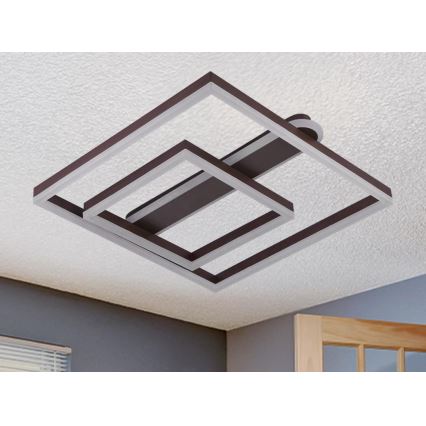 LED Himmennettävä kattovalaisin LED/95W/230V 3000-6500K + kaukosäädin