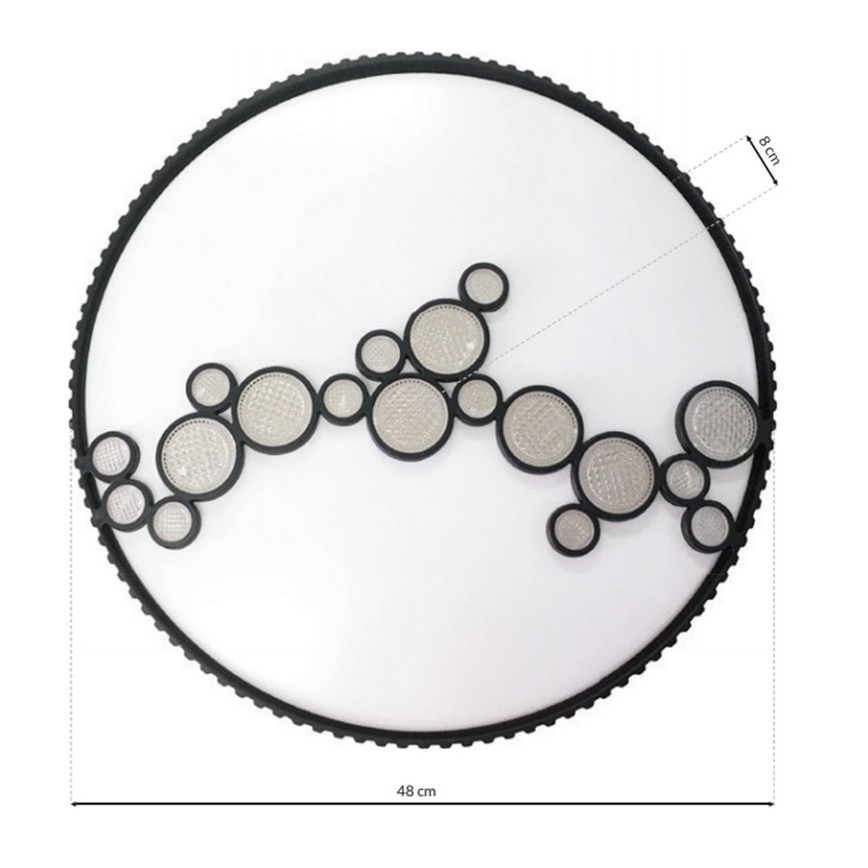 LED Himmennettävä kattovalaisin LENA LED/40W/230V + kaukosäädin