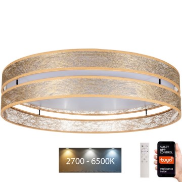 LED Himmennettävä kattovalaisin LIMA LED/36W/230V 2700-6500K Wi-Fi Tuya + kaukosäädin kulta