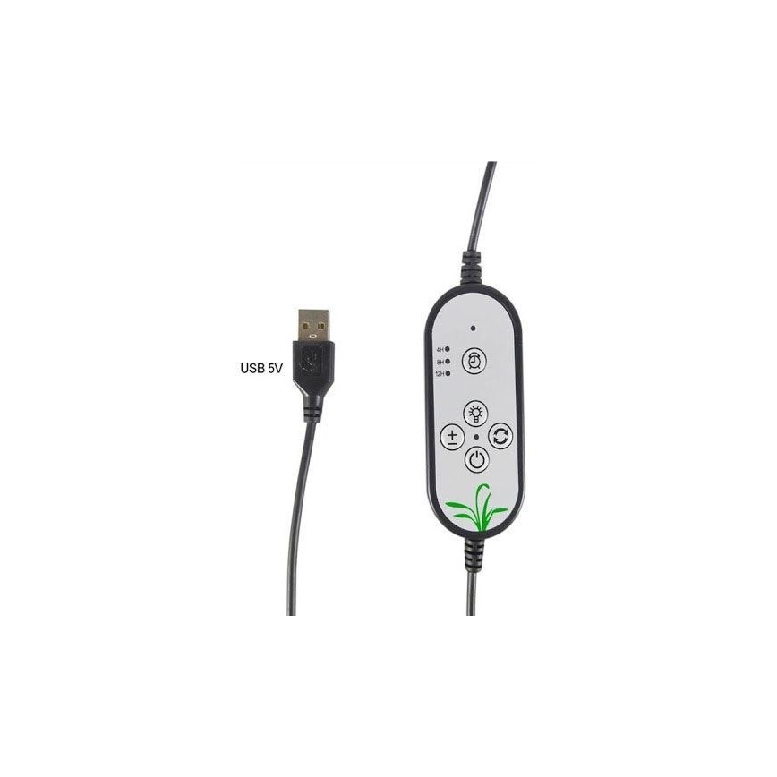 LED Himmennettävä kattovalaisin pidikkeellä kasvien kasvattamiseen LED/15W/5V