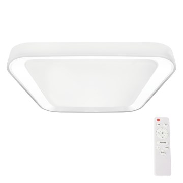 LED Himmennettävä kattovalaisin QUADRO LED/38W/230V 3000-6000K valkoinen + kaukosäädin