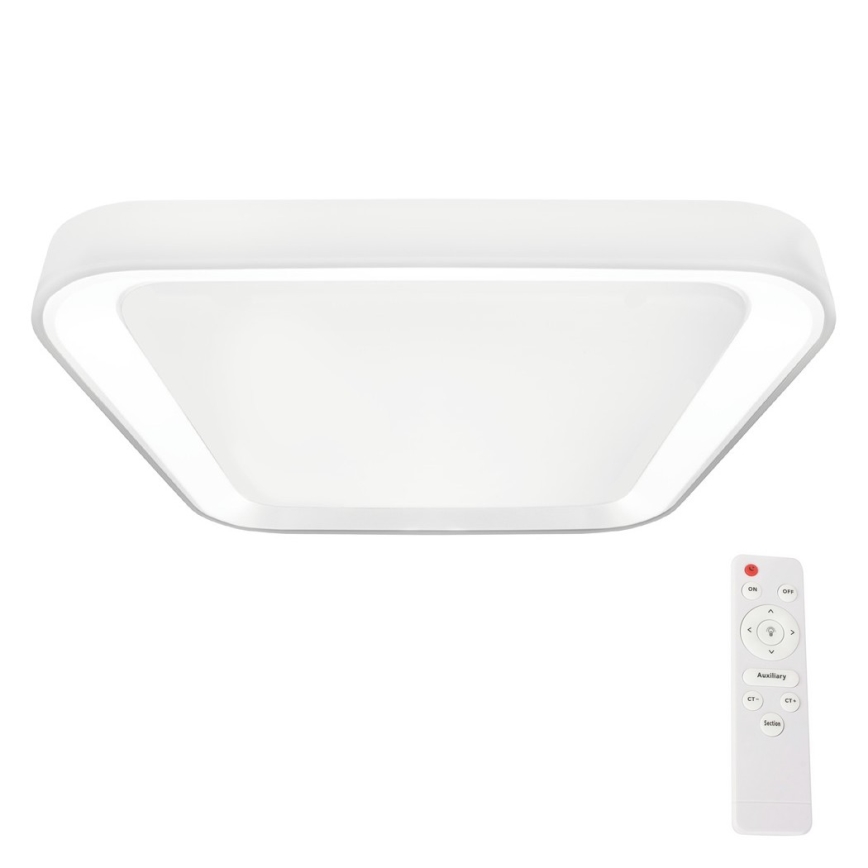LED Himmennettävä kattovalaisin QUADRO LED/38W/230V 3000-6000K valkoinen + kaukosäädin