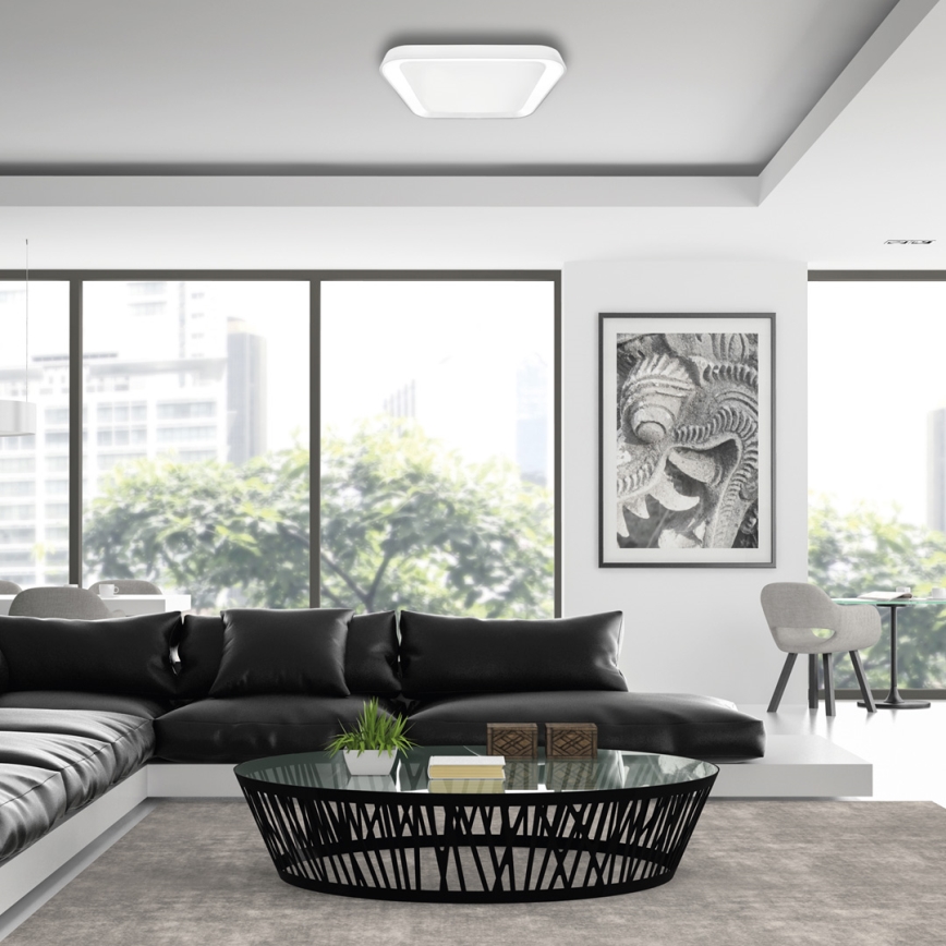 LED Himmennettävä kattovalaisin QUADRO LED/38W/230V 3000-6000K valkoinen + kaukosäädin