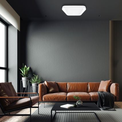 LED Himmennettävä kattovalaisin QUADRO LED/66W/230V 3000-6000K valkoinen + kaukosäädin