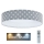 LED-himmennettävä kattovalaisin SMART GALAXY KIDS LED/24W/230V 3000-6500K tähdet harmaa/valkoinen + kaukosäädin