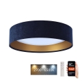 LED Himmennettävä kattovalaisin SMART GALAXY LED/24W/230V d. 45 cm 2700-6500K Wi-Fi Tuya sininen/kulta + kaukosäädin