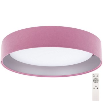 LED-himmennettävä kattovalaisin SMART GALAXY LED/24W/230V pinkki/hopea 3000-6500K + kaukosäädin