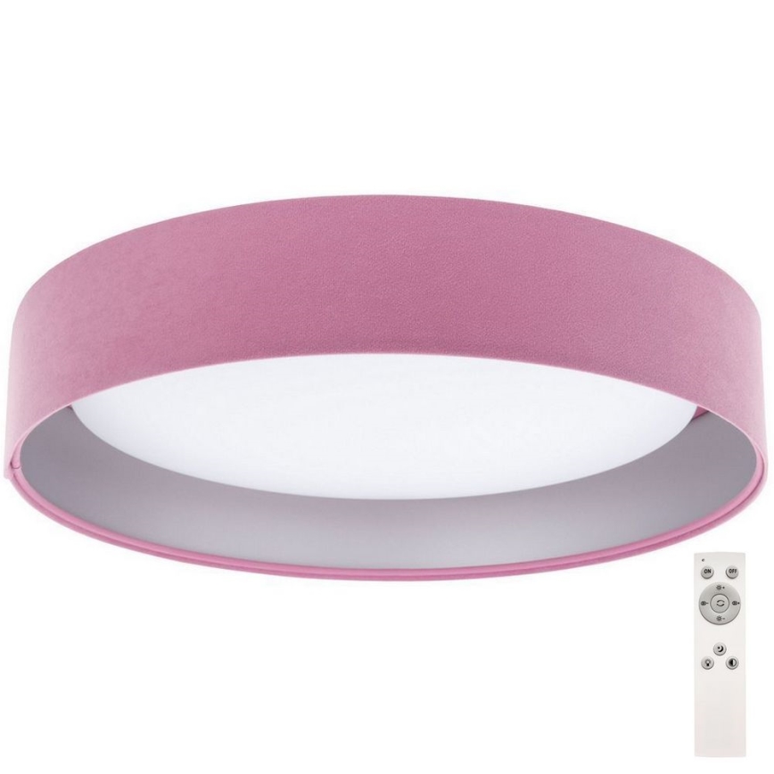 LED-himmennettävä kattovalaisin SMART GALAXY LED/24W/230V pinkki/hopea 3000-6500K + kaukosäädin
