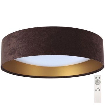 LED-himmennettävä kattovalaisin SMART GALAXY LED/24W/230V ruskea/kulta + kaukosäädin