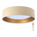LED himmennettävä kattovalaisin SMART GALAXY LED/24W/230V Ø 44 cm beige/kulta 3000-6500K + kaukosäädin