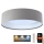 LED Himmennettävä kattovalaisin SMART GALAXY LED/36W/230V d. 55 cm 2700-6500K Wi-Fi Tuya harmaa/valkoinen + kaukosäädin