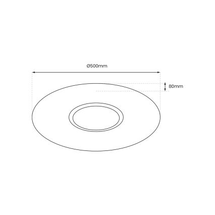 LED Himmennettävä kattovalaisin SPARKY LED/50W/230V 3000-6000K+kaukosäädin