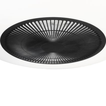 LED Himmennettävä kattovalaisin tuulettimella ARIA LED/38W/230V 3000-6000K musta/valkoinen +kaukosäädin
