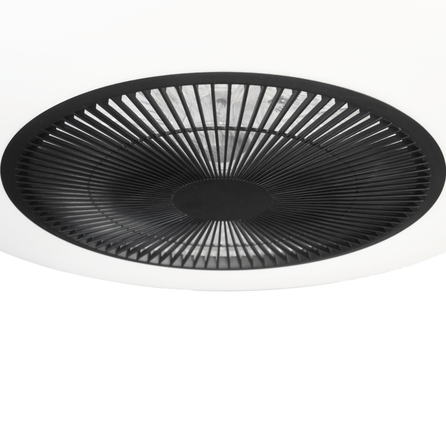 LED Himmennettävä kattovalaisin tuulettimella ARIA LED/38W/230V 3000-6000K musta/valkoinen +kaukosäädin