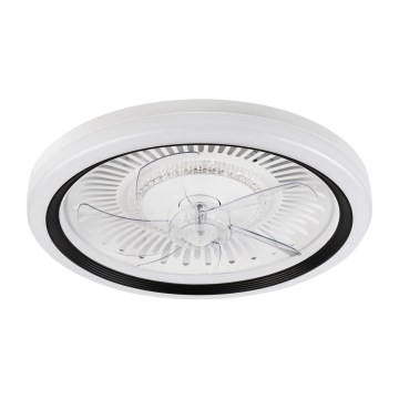 LED Himmennettävä kattovalaisin tuulettimella GEMMA LED/37W/230V valkoinen + kauko-ohjaus