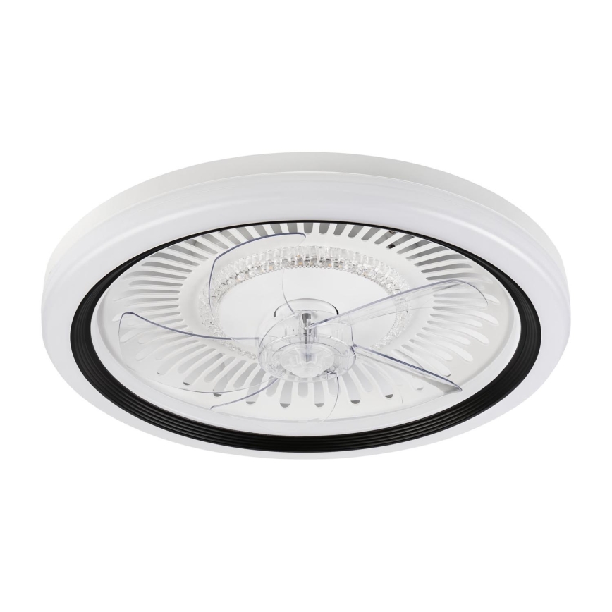 LED Himmennettävä kattovalaisin tuulettimella GEMMA LED/37W/230V valkoinen + kauko-ohjaus