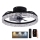 LED Himmennettävä kattovalaisin tuulettimella LED/35W/230V 3000-6500K musta + kauko-ohjaus